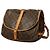 Borsa a tracolla Louis Vuitton Monogram Saumur 35 Marrone - vista 2
