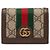 Cartera corta Gucci Ophidia GG Supreme Castaño Beige
