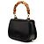 Borsa Gucci Bamboo in pelle nera Nero - vista 2