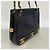 Borsa a tracolla Chanel in vitello martellato nero - vista 2
