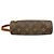 Louis Vuitton Monogram Trousse Ronde Pen Case Brown