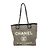 Chanel Deauville Chain Tote Bag Braun