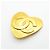 Chanel Brosche mit Herzmotiv vergoldet Golden - Ansicht 2