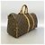 Keepall Bolsa Boston Louis Vuitton Marrom - vista 2
