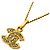 Collar bañado en oro para mujer Chanel Dorado
