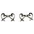 Autre Marque Tiffany & Co. Double Loving Heart Ohrringe