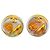Pendientes de clip Chanel chapados en oro Dorado