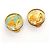 Pendientes de clip Chanel chapados en oro Dorado - vista 2