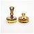 Pendientes de clip Chanel chapados en oro Dorado - vista 3