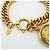 Bracciale con ciondolo a cerchio placcato oro Chanel Cambon D'oro - vista 4
