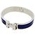Hermès Clic Clac PM Armreif in Silber und Blau