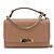 Chanel Label Click Flap Quilted Calfskin Small Marrone