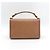 Chanel Label Click Flap Quilted Calfskin Small Marrone - vista 2