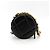 Chanel 19 Runde Clutch mit Kette aus gestepptem Leder Schwarz - Ansicht 2