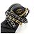 Chanel 19 Runde Clutch mit Kette aus gestepptem Leder Schwarz - Ansicht 7