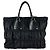 Borsa a mano Prada nera in nylon e pelle Nero - vista 3