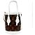 Louis Vuitton Monogram Nano Bucket Schultertasche Braun Weiß Monogramm
