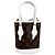 Louis Vuitton Monogram Nano Bucket Schultertasche Braun Weiß Monogramm - Ansicht 3
