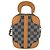 Borsa a tracolla Louis Vuitton Damier Valisette Vertical Marrone Nero - vista 3