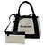 Everyday Balenciaga Canvas Handtasche mit Beutel Schwarz Weiß Gelb