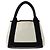 Everyday Balenciaga Canvas Handtasche mit Beutel Schwarz Weiß Gelb - Ansicht 2