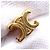 Céline Brincos Celine Triomphe Design Gold Dourado - vista 8