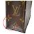 Bolso Louis Vuitton Petite Sac Plat Monogram Castaño - vista 8
