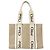 Chloé Woody Medium Canvas Handbag Beige Khaki