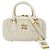Bolso de mano de piel Miu Miu Blanco