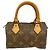 Louis Vuitton Monogram Mini Speedy Handtasche Braun