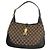 Borsa a tracolla Gucci GG Canvas Jackie Marrone Nero