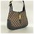 Borsa a tracolla Gucci GG Canvas Jackie Marrone Nero - vista 2