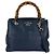Bamboo Borsa a mano Gucci in pelle blu navy