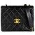 Borsa a tracolla Chanel in pelle d'agnello Nero