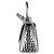 Borsa a tracolla Balenciaga Hourglass XS in pelle Argento - vista 2