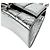Borsa a tracolla Balenciaga Hourglass XS in pelle Argento - vista 8