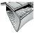 Borsa a tracolla Balenciaga Hourglass XS in pelle Argento - vista 9