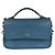 Fendi Schultertasche aus blauem Leder - Ansicht 3