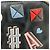 Borsetta Anya Hindmarch Walton con adesivi Wink Nero Multicolore - vista 18