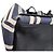 Everyday Borsa Tote Cabas M Balenciaga in tela a righe blu navy - vista 15