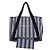 Everyday Borsa Tote Cabas M Balenciaga in tela a righe blu navy - vista 3
