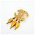 Broche Chanel chapado en oro con marca Coco Dorado - vista 2