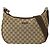 Borsa a mano Gucci in tela GG beige e marrone