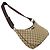 Borsa a mano Gucci in tela GG beige e marrone - vista 4
