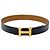 Hermès Cinto de couro reversível Hermes Preto Branco - vista 2