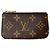 Louis Vuitton Monogram Pochette Cle Braun Monogramm