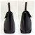 BALLY Vintage gesteppte Handtasche aus schwarzem Leder - Ansicht 6