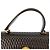 BALLY Vintage gesteppte Handtasche aus schwarzem Leder - Ansicht 7