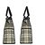 Burberry Check Pattern 2-Way Tote Bag/Schultertasche Beige Dunkelbraun - Ansicht 8