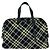 Burberry Handtasche mit Check-Muster Schwarz Aus weiß